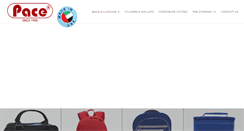 Desktop Screenshot of pace-luggage.com